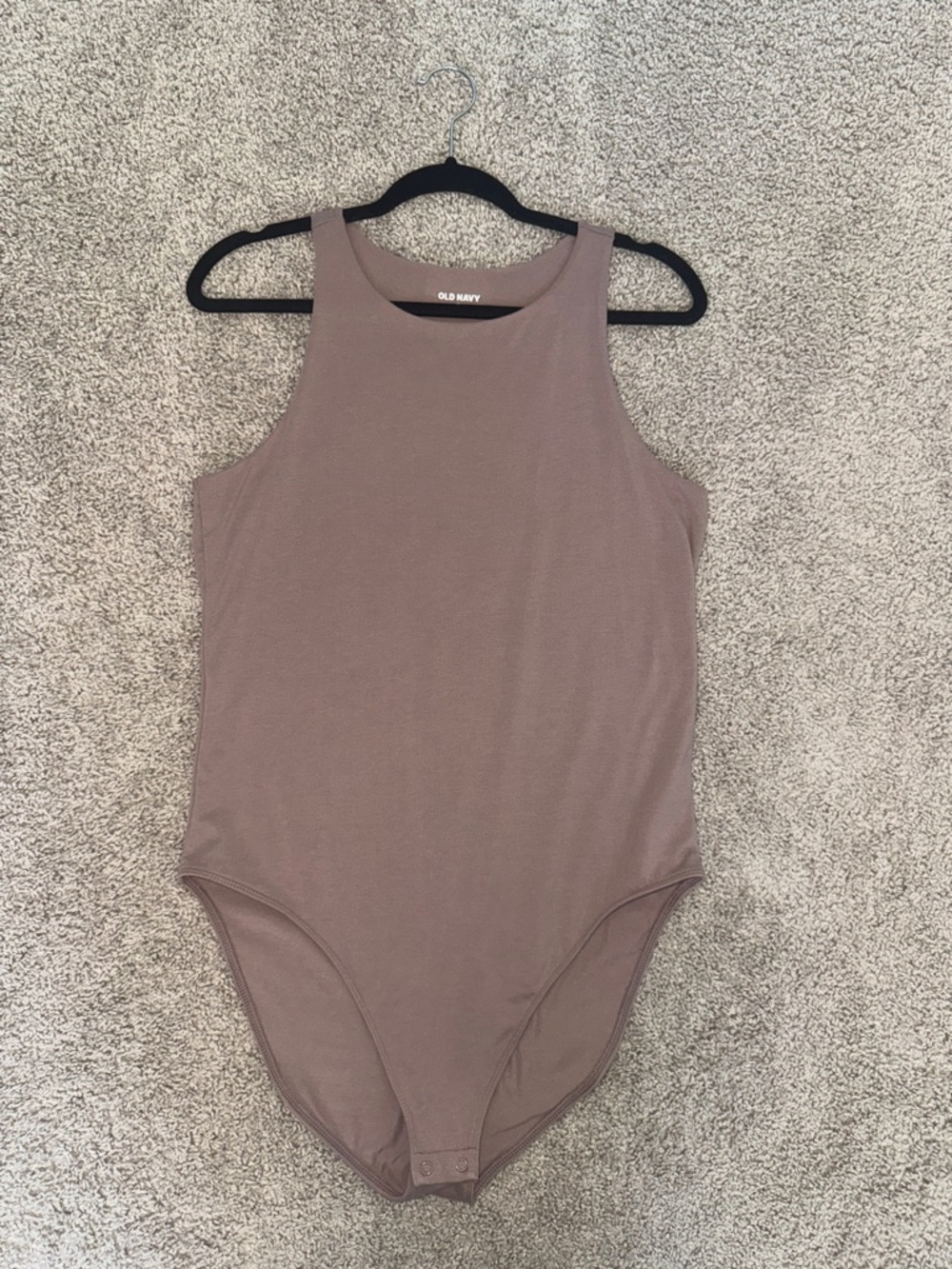 Old Navy Kids Mauve-Taupe Tank One-Piece Bodysuit